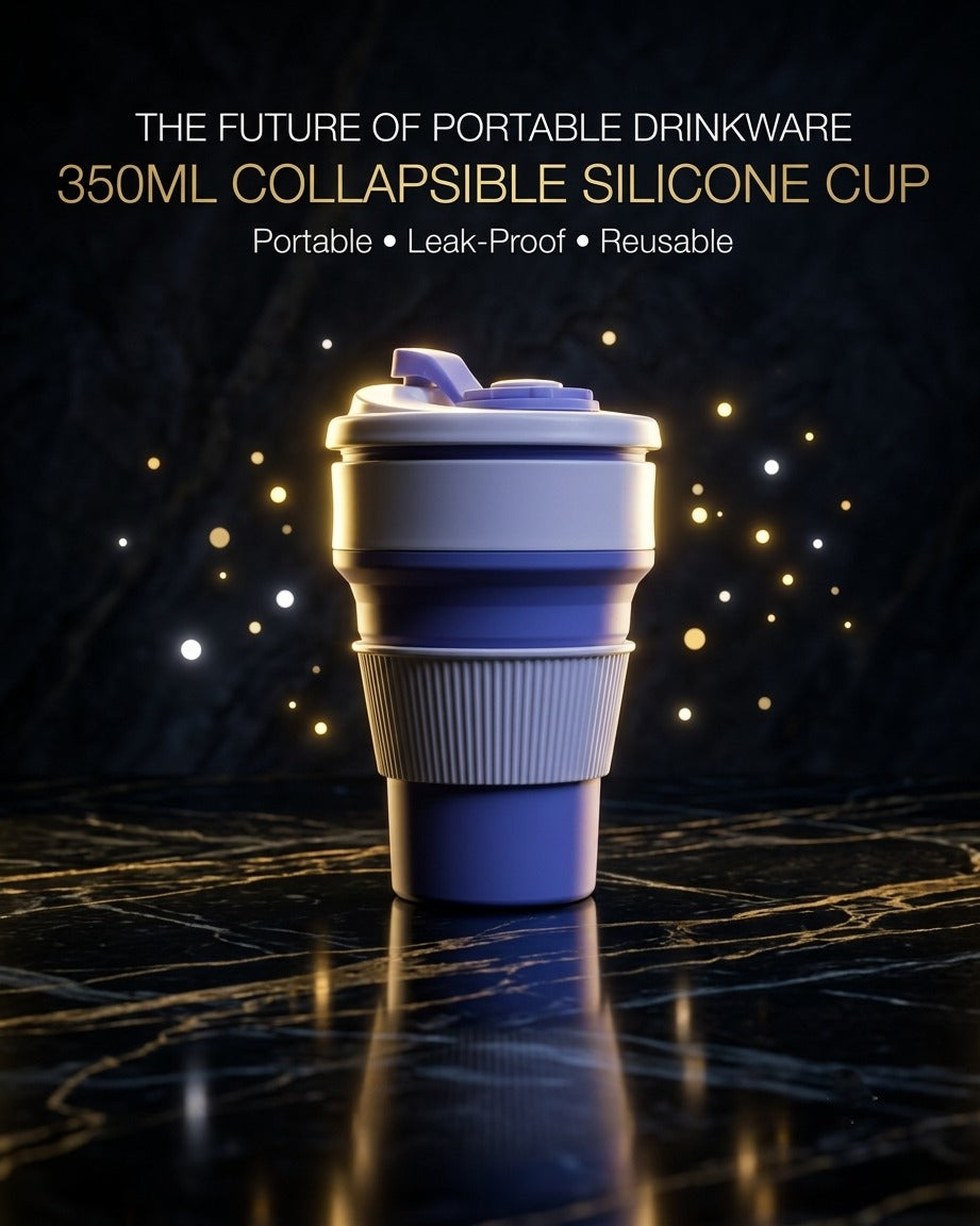 Pack of 6 Silicon Foldable Travel Cup