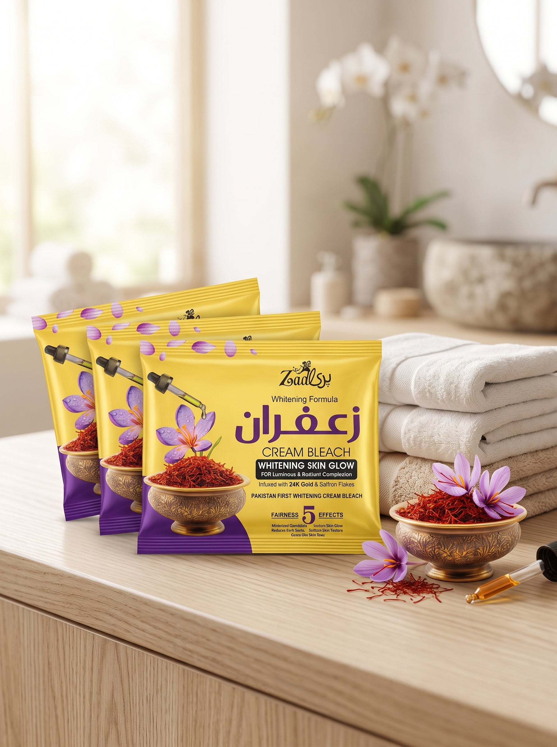 Zafraan Cream Bleach { Pack of 3 }